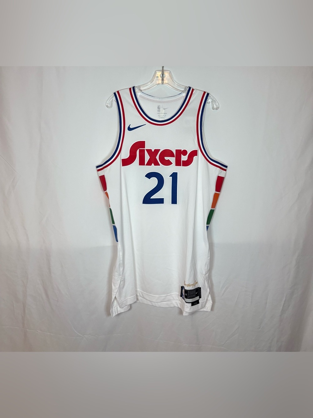 Nike Philadelphia 76ers #21 Embiid 2024 Authentic City Edition Jersey 48